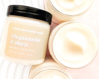 Chamomile Shea Body Lotion | Hand and Body Cream with Shea Butter and Aloe