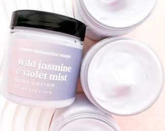 Wild Jasmine and Violet Mist, Body Lotion, Body Butter Cream