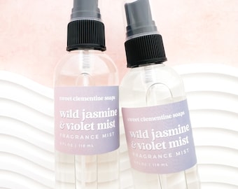 Wild Jasmine & Violet Mist, Fragrance Mist, Body Mist, Body Spray