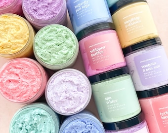 Whipped Sugar Scrub | You Pick - 24 Scents | Self Care Gift for Her | 9 oz