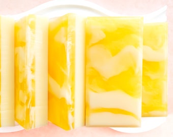 Lemon Cake Soap Bar, Bath Soap, Bar Soap, Lemon, Mandarin, Sugar, Vanilla