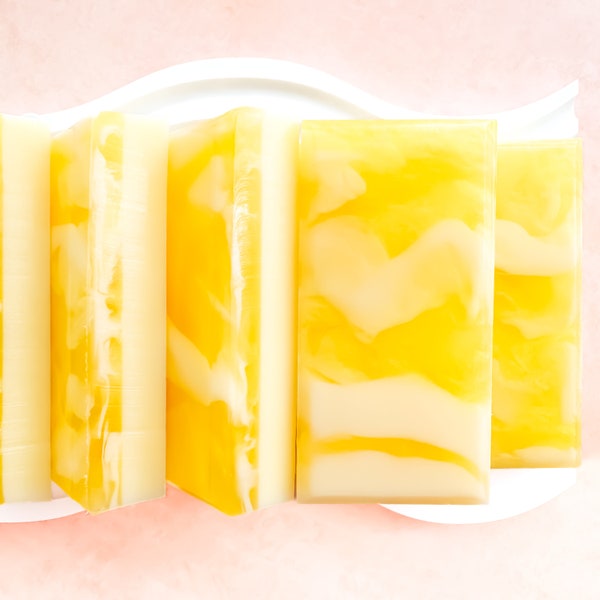 Lemon Cake Soap Bar, Bath Soap, Bar Soap, Lemon, Mandarin, Sugar, Vanilla