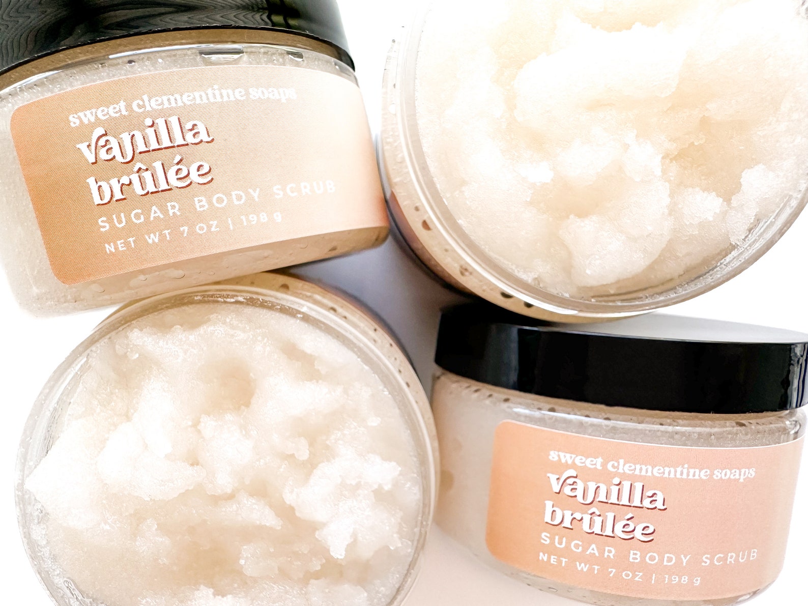 Vanilla Brulee Body Scrub Sugar Scrub Hand Scrub Foot Etsy