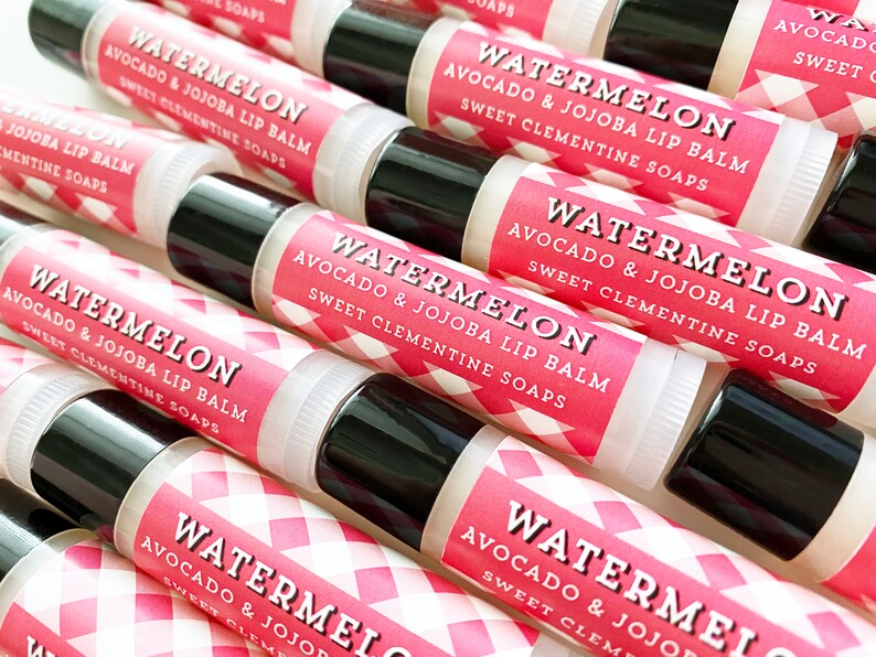 Watermelon Lip Balm Melon Lip Sheen Lip Care Lip Gloss Etsy