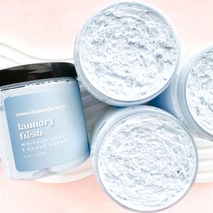 Laundry Fresh Whipped Soap and Shaving Cream