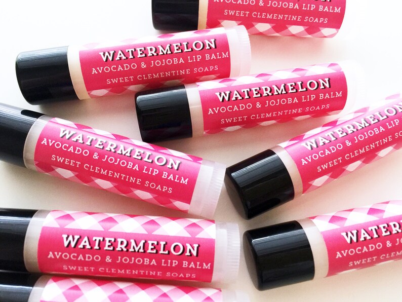 Watermelon Lip Balm Melon Lip Sheen Lip Care Lip Gloss Etsy