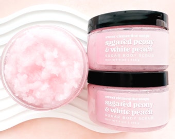 Sugared Peony and White Peach Sugar Body Scrub