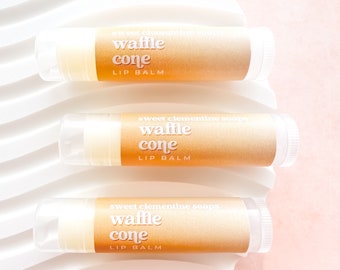 Waffle Cone Lip Balm, Ice Cream Cone Lip Balm