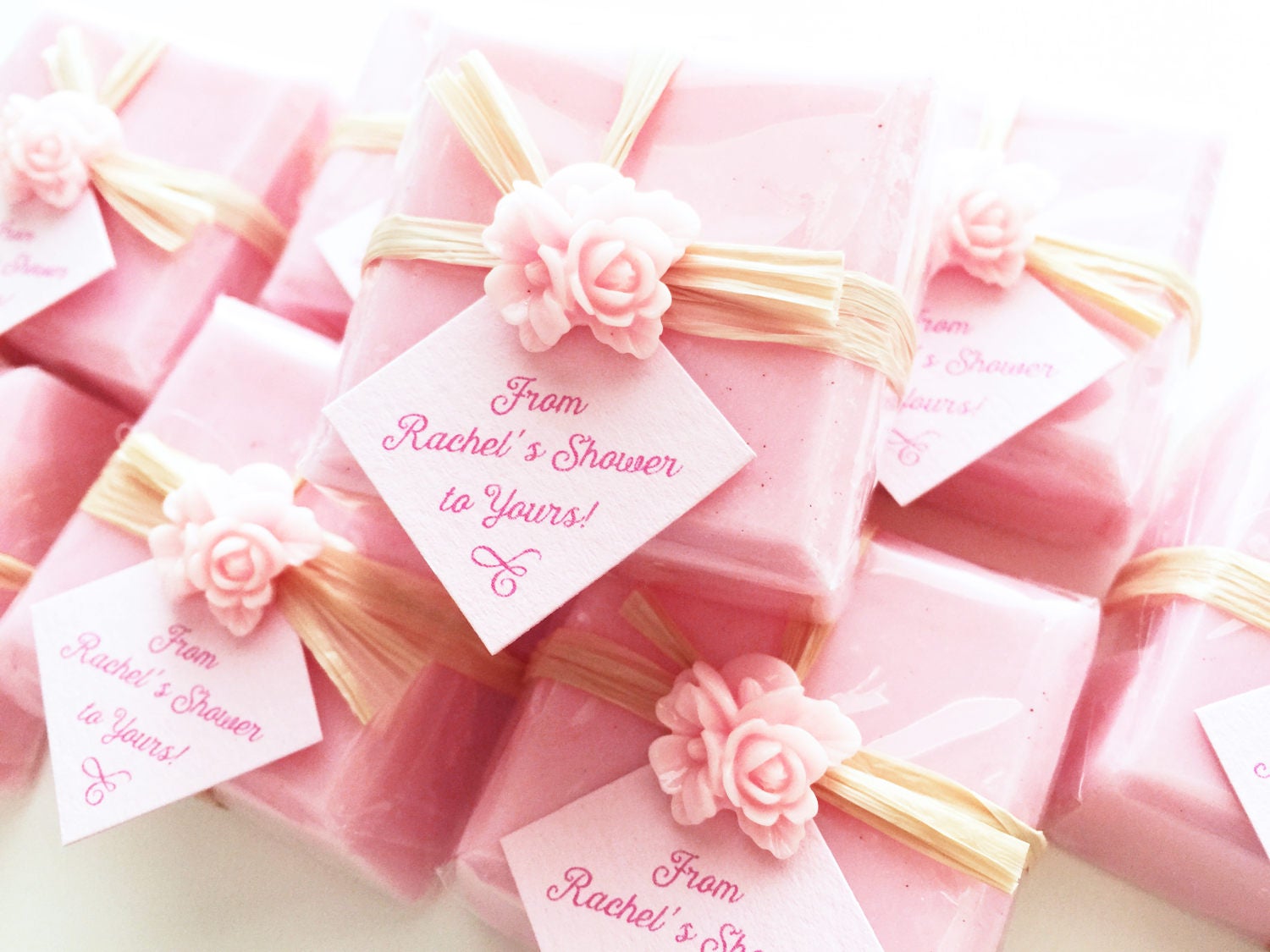 Pink Favor Soaps Bridal Shower Soap Favors Baby 50