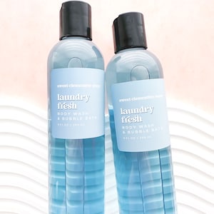 Laundry Fresh Body Wash, Shower Gel, Bubble Bath, Liquid Soap