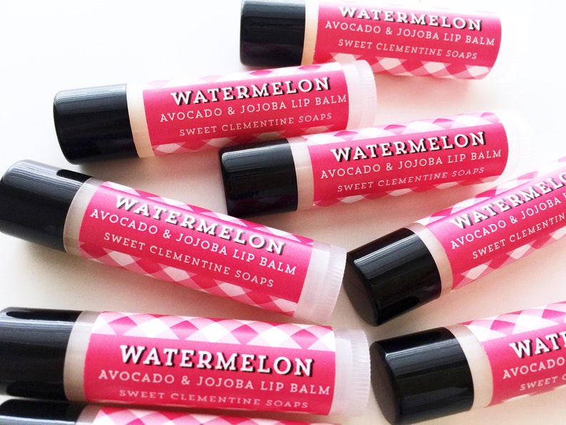 Watermelon Lip Balm Melon Lip Sheen Lip Care Lip Gloss Etsy