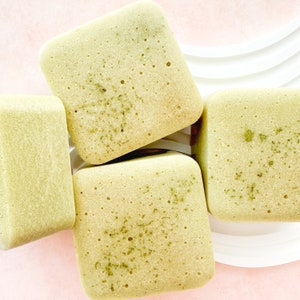 Matcha Latte, Solid Body Scrub Bar, Sugar Scrub, Loofah Scrub, Exfoliating Soap Bar, Green Tea