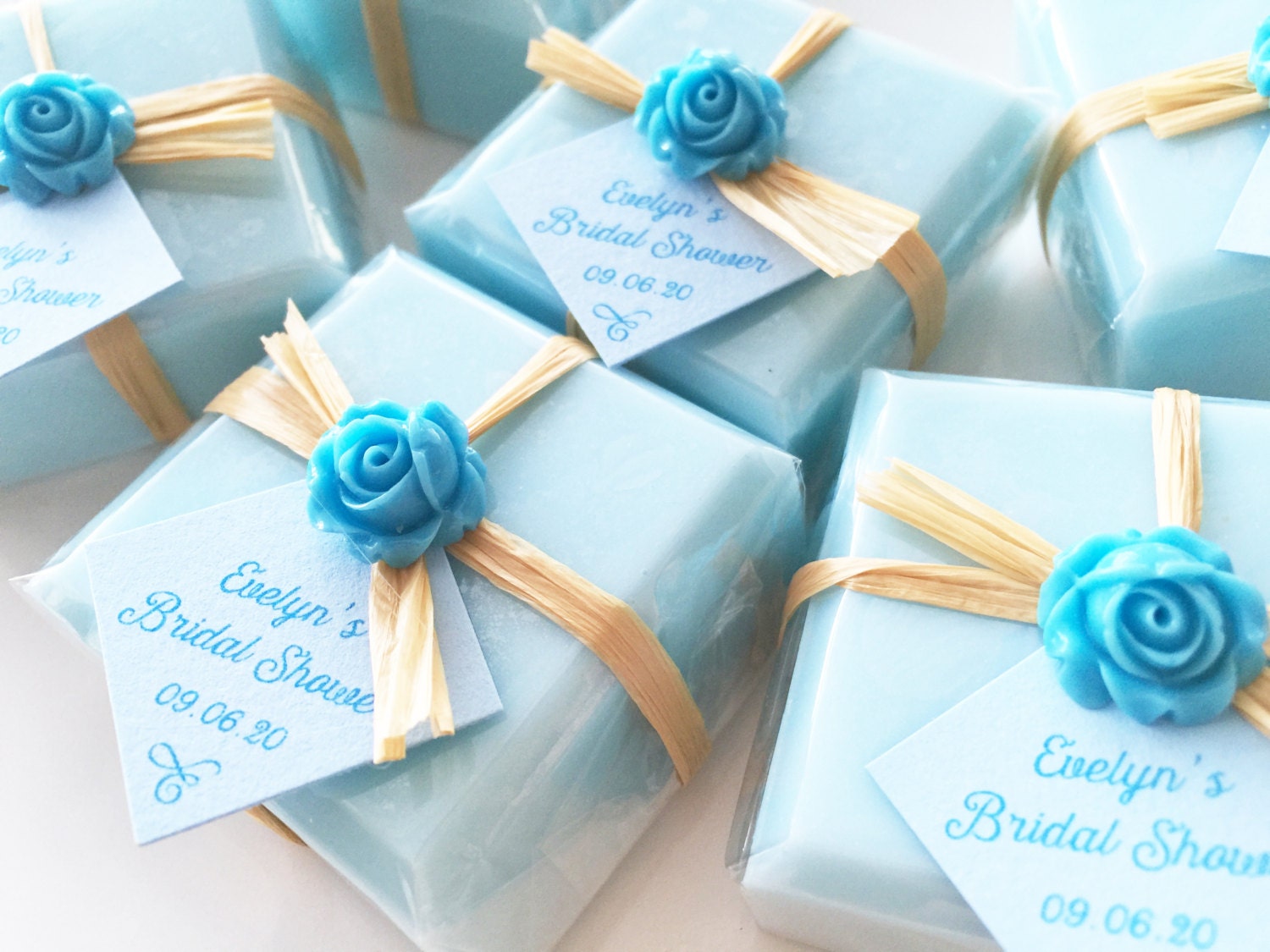 Blue Soap Favors Favor Soaps Bridal Shower Favors Wedding | Etsy