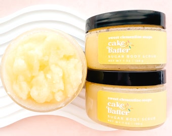 Cake Batter Sugar Scrub, Birthday Cake Sugar Scrub, Vanilla Sugar Scrub, Vanilla Sugar Scrub, Body Scrub, Hand Scrub, 7oz