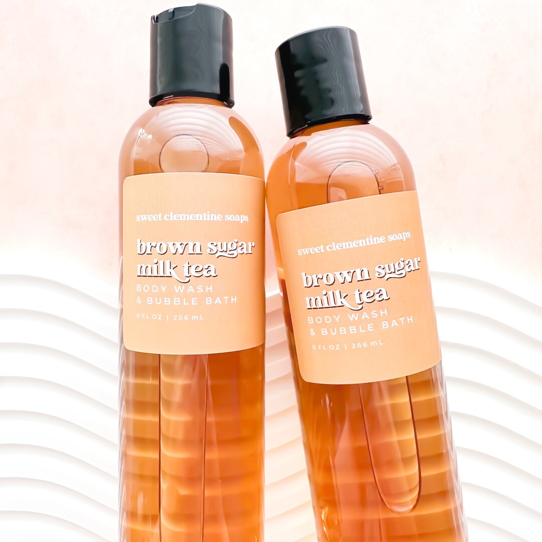 Body Wash, Brown Sugar Milk Tea, Shower Gel, Bubble Bath, Liquid Soap