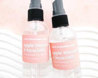 Apple Blossom and Hyacinth, Fragrance Mist, Body Mist, Body Spray