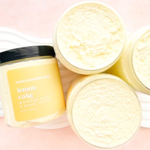 Lemon Cake Whipped Soap and Shaving Cream