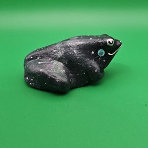 Galaxy Frog Space Frog Star Frog Clay Figurine Frog Custom New Frog Sculpture Frog Gift Adopt Frog Knick Knack Frog Trinket