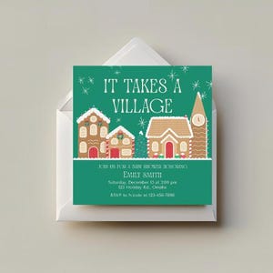It Takes A Village Baby Shower Invitation