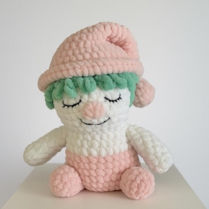 Amigurumi Sleepy Doll Crochet Pattern – Plush Toy PDF Digital Download – Easy Beginner Friendly