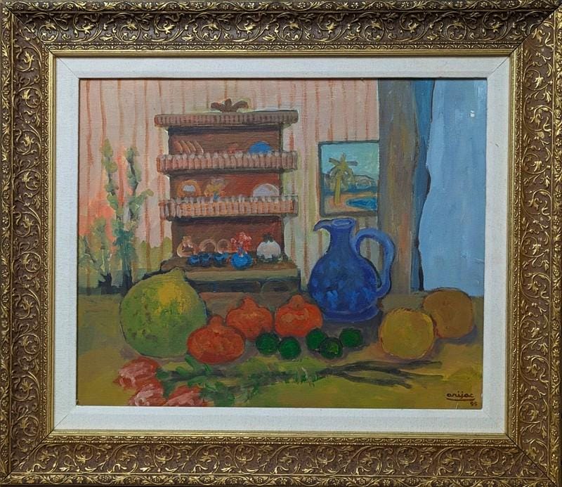 Original Signed Haitian Art Painting From the Island of 
