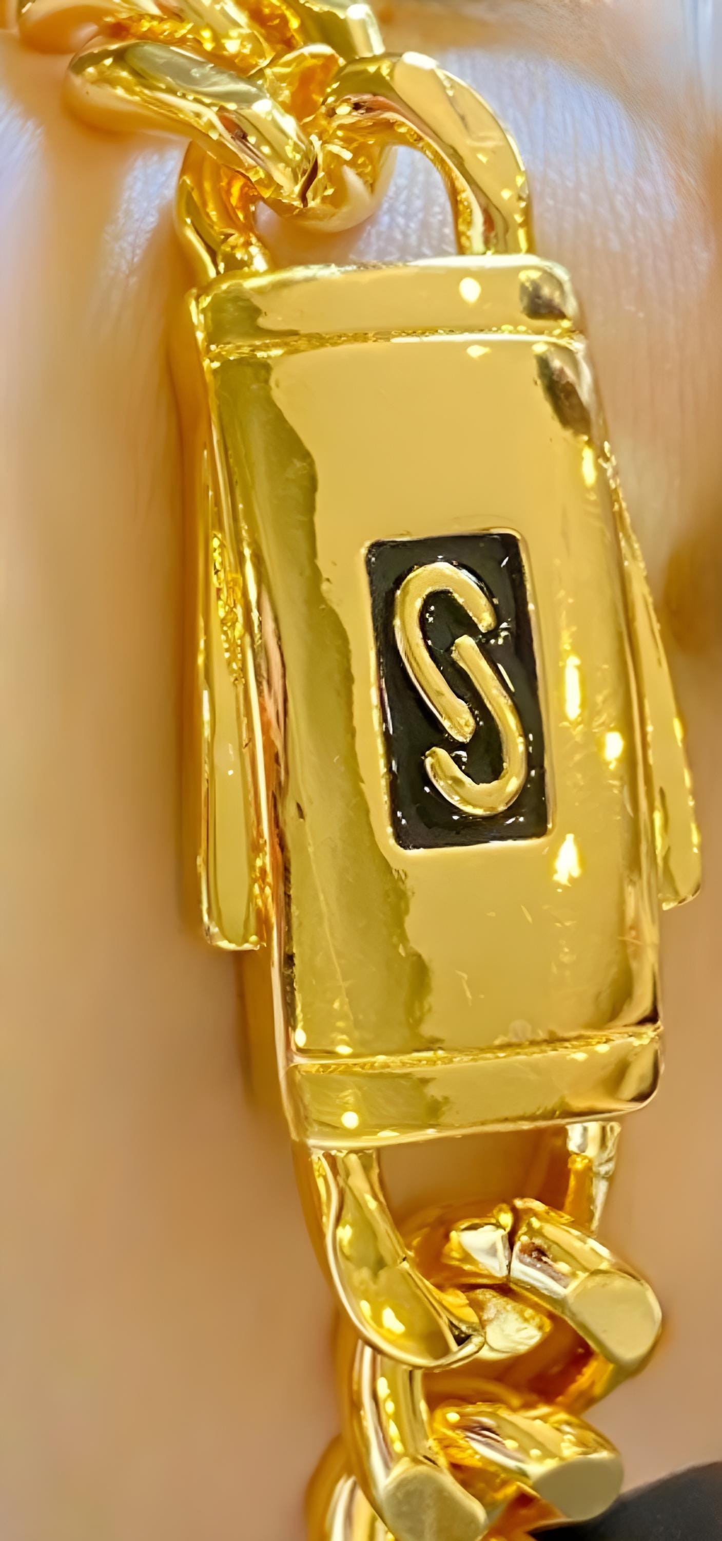 金メッキブレスレットセット - チェーン＆クローバーデザイン 