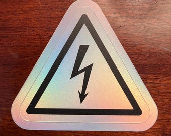 Elektrosmog Symbol Matt Holo Vinyl Sticker