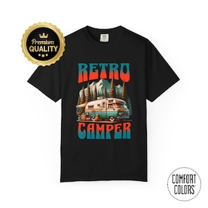 Retro Camper T-Shirt - Vintage Camping Van Tee