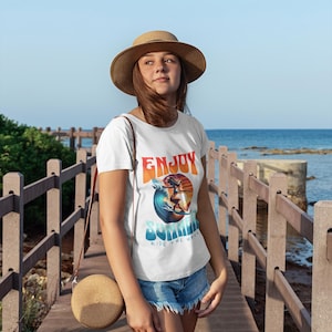 Retro Surfing T-Shirt: Enjoy Summer Beach Vibes