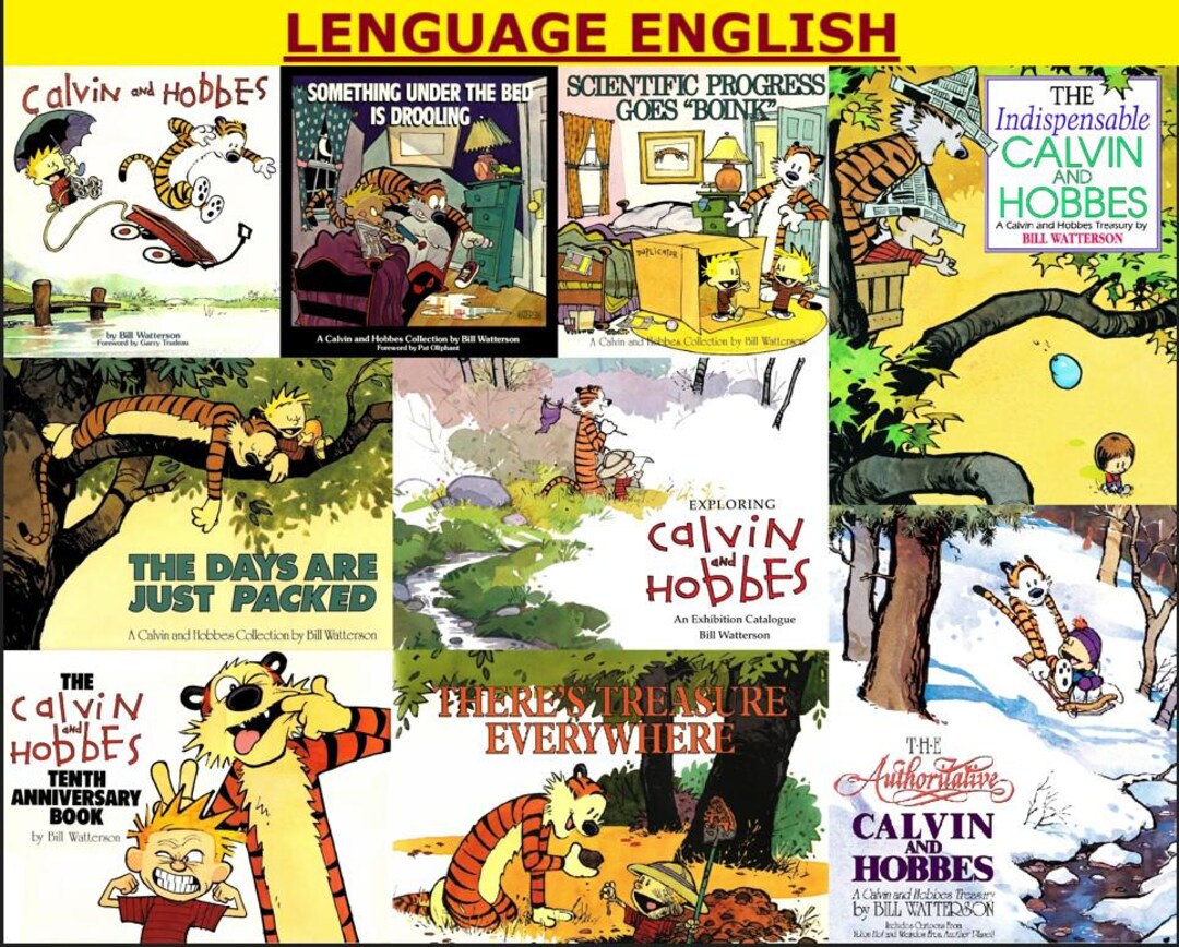 Calvin and Hobbes Comics Complete Collection English - 20 Comics SPECIAL EDITION - in CBZ ...