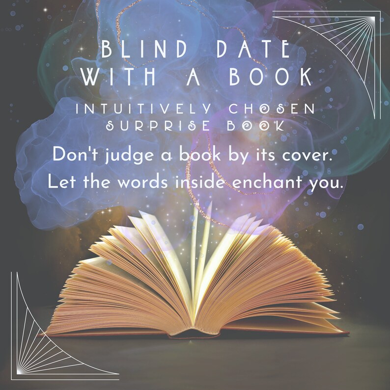 Blind Date with a Book: intuitively chosen surprise book from a highly curated collection of high quality new and used books, comes wrapped with surprise goodies. Don't judge a book by its cover. Let the words inside enchant you.