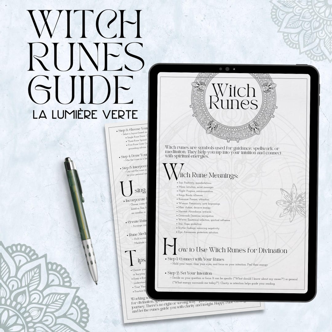 Witch Runes Casting Guide: Divination & Spellwork (digital Download) - Etsy