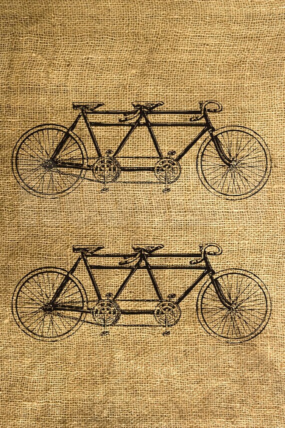 vintage tandem bicycle