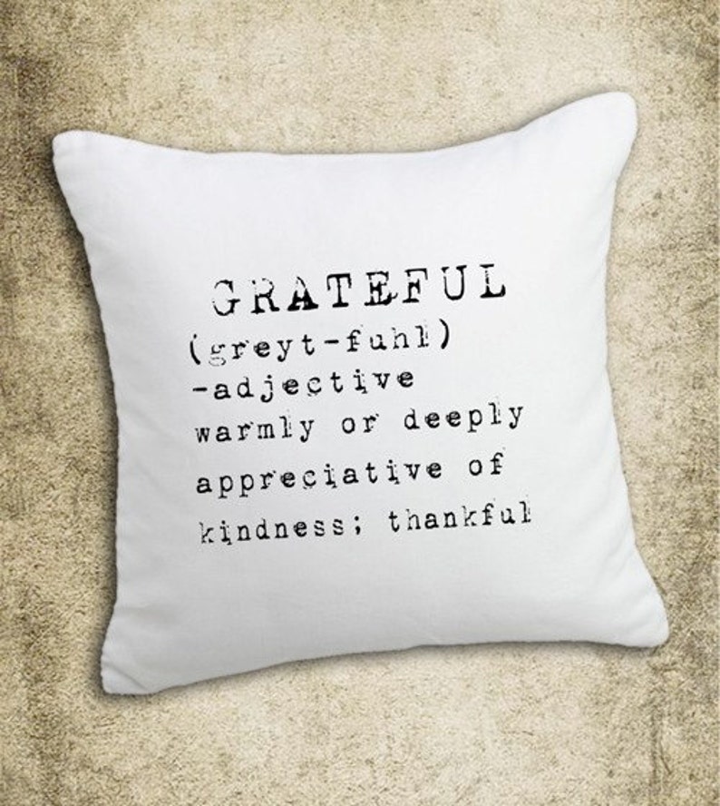 Grateful Dictionary Definition in Old Typewriter Font Image Etsy
