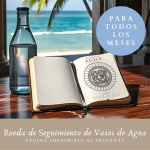 Vasos de Agua, Rueda de Seguimiento Diario, Página Imprimible, Tamaño A5, A4 & CARTA, Vida Estoica, Hábitos, Habit Tracker, Era Grecorromana