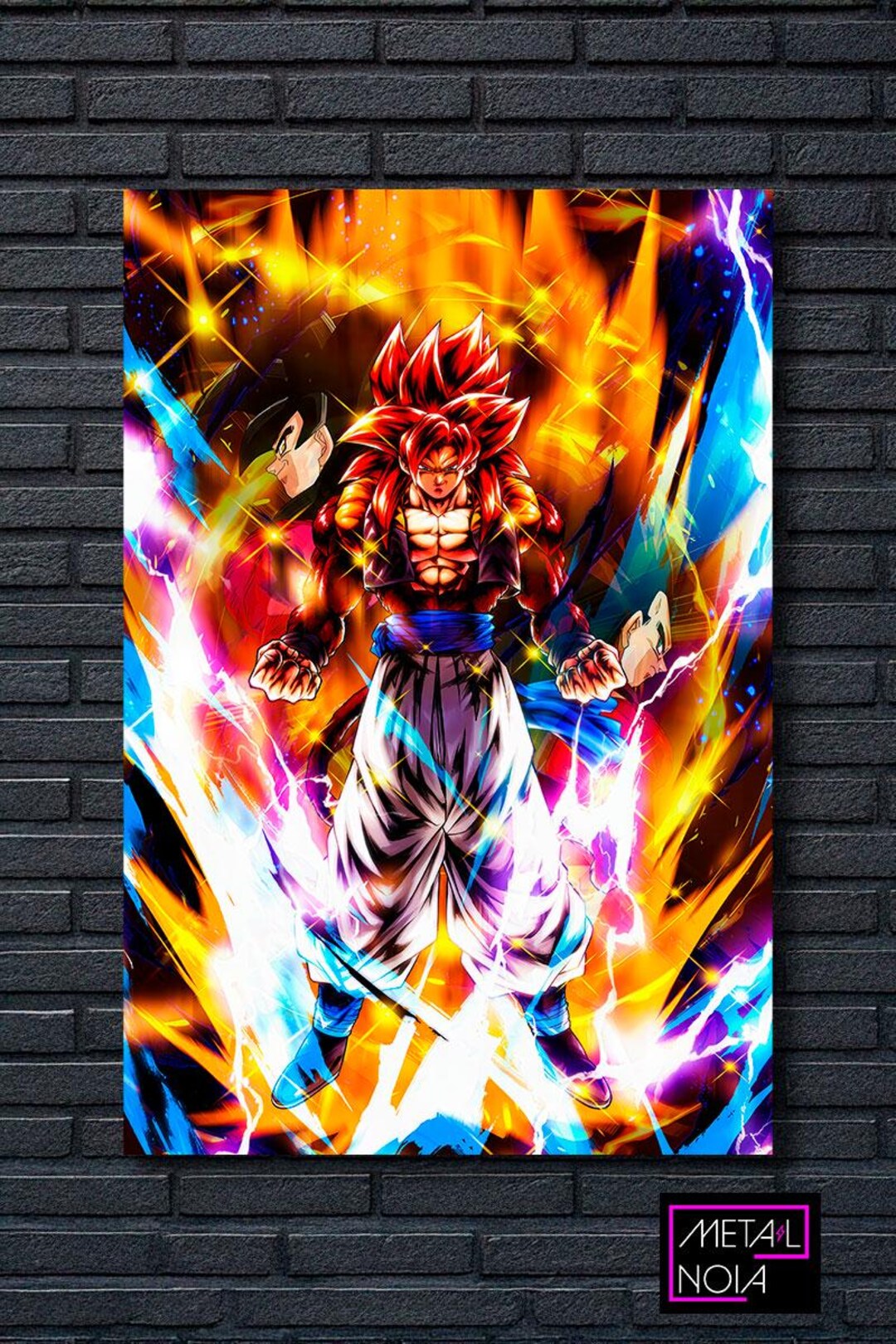 Gogeta Super Saiyan Art HD Metal Painting - Dragon Ball - Etsy