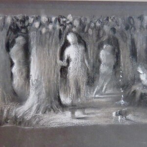 Original drawing, Muse’s, pastel on paper