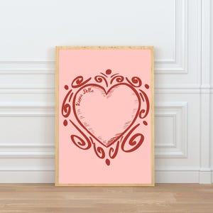 Kappa Delta Heart Digital Print | KD Sorority Wall Art | Greek Life Decor | KD Big Little Gift | Panhellenic Printable Art
