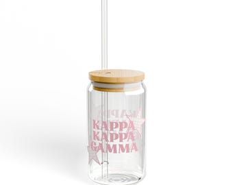 Kappa Kappa Sipper Glas, 16 Unzen - Perfekt für Sorority Geschenke, Partygeschenke oder für die tägliche Trinkmenge - niedliches und funktionales Trinkgeschirr