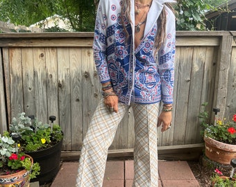 Vintage 60s/70s SHIRT , Size XS/S, Long Sleeved, Poly Shirt Vintage 60s/70s SHIRT , Size XS/S, Long Sleeved, Poly Shirt