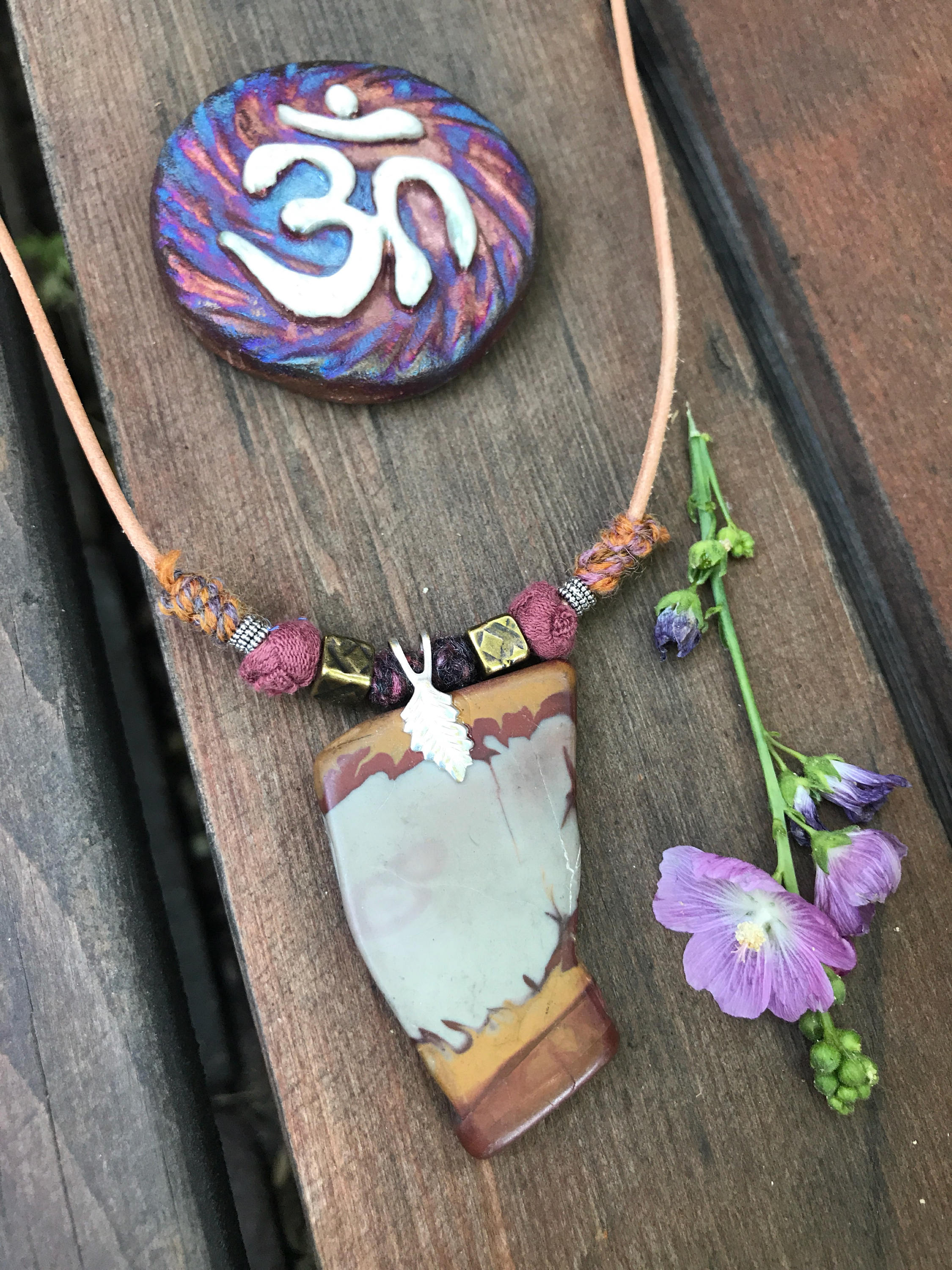 COLLAR DE piedra collar zen collar multimedia mixto collar Etsy