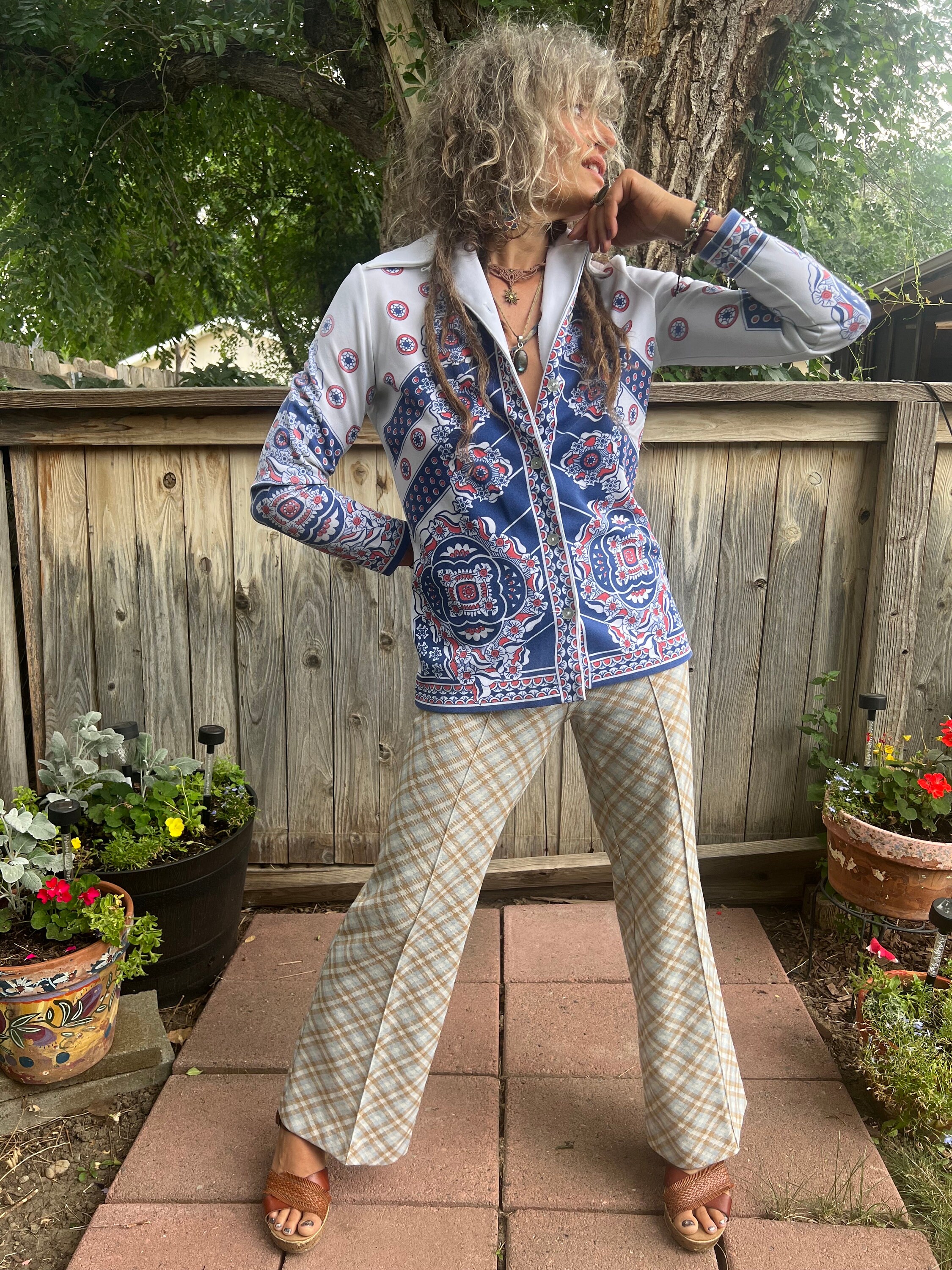Vintage 60s/70s SHIRT , Size XS/S, Long Sleeved, Poly Shirt Vintage 60s/70s SHIRT , Size XS/S, Long Sleeved, Poly Shirt
