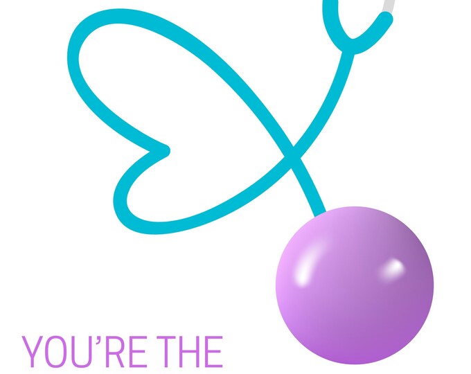 Nurse Thank You Card | "You're the BALM" | Funny 5x7 Printable Card | Nurse Appreciation Week | Healthcare Worker Gift | Instant Download