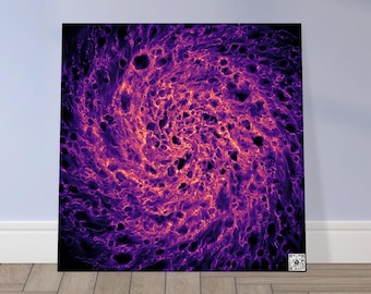Foam Square - Galactic Energy Swirl Artwork with QR Code