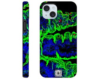 Tough case for iPhone - Parasite Life Cycle Glow Artwork with QR Code