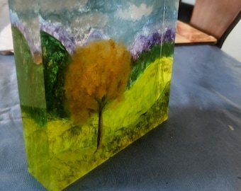 Glass Cube Art