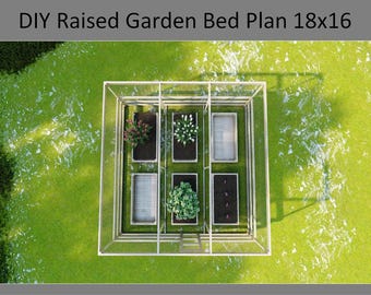 DIY Raised Garden Bed Plan 18x16
