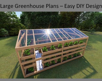 Large Greenhouse Plans – Easy DIY Design