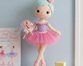 Amigurumi Ballerina Doll Crochet Pattern: Ballet Girl PDF Tutorial (Digital Download)