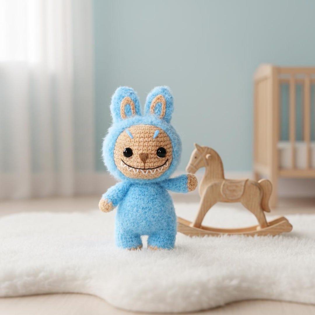 Labub Bunny Crochet Pattern: Amigurumi Plush Toy (PDF Download) - Etsy